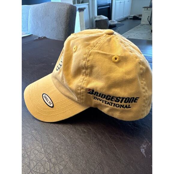 World Golf Championships Bridgestone Invitational ball cap NWT Mustard Yellow - Picture 2 of 5